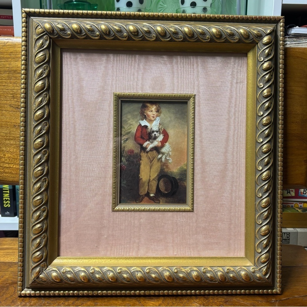 Lovely gold framed print of Arthur William Devis’s (1762-1822) Master Simpson